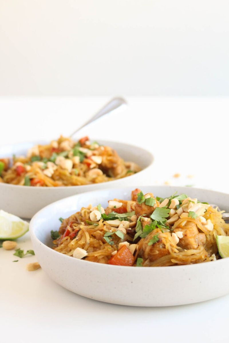 Spaghetti Squash Pad Thai – Thailand
