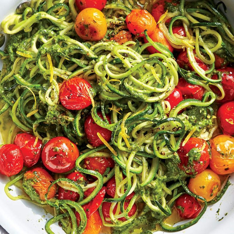 Zucchini Noodles With Pesto