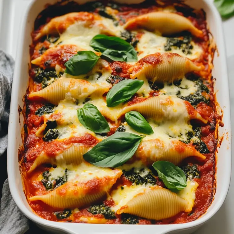 Spinach And Ricotta Stuffed Shells