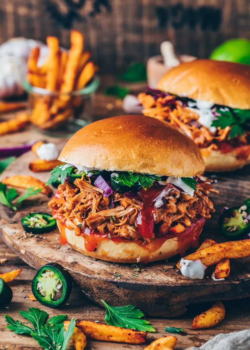 Jackfruit Pulled 'Pork' Sandwiches