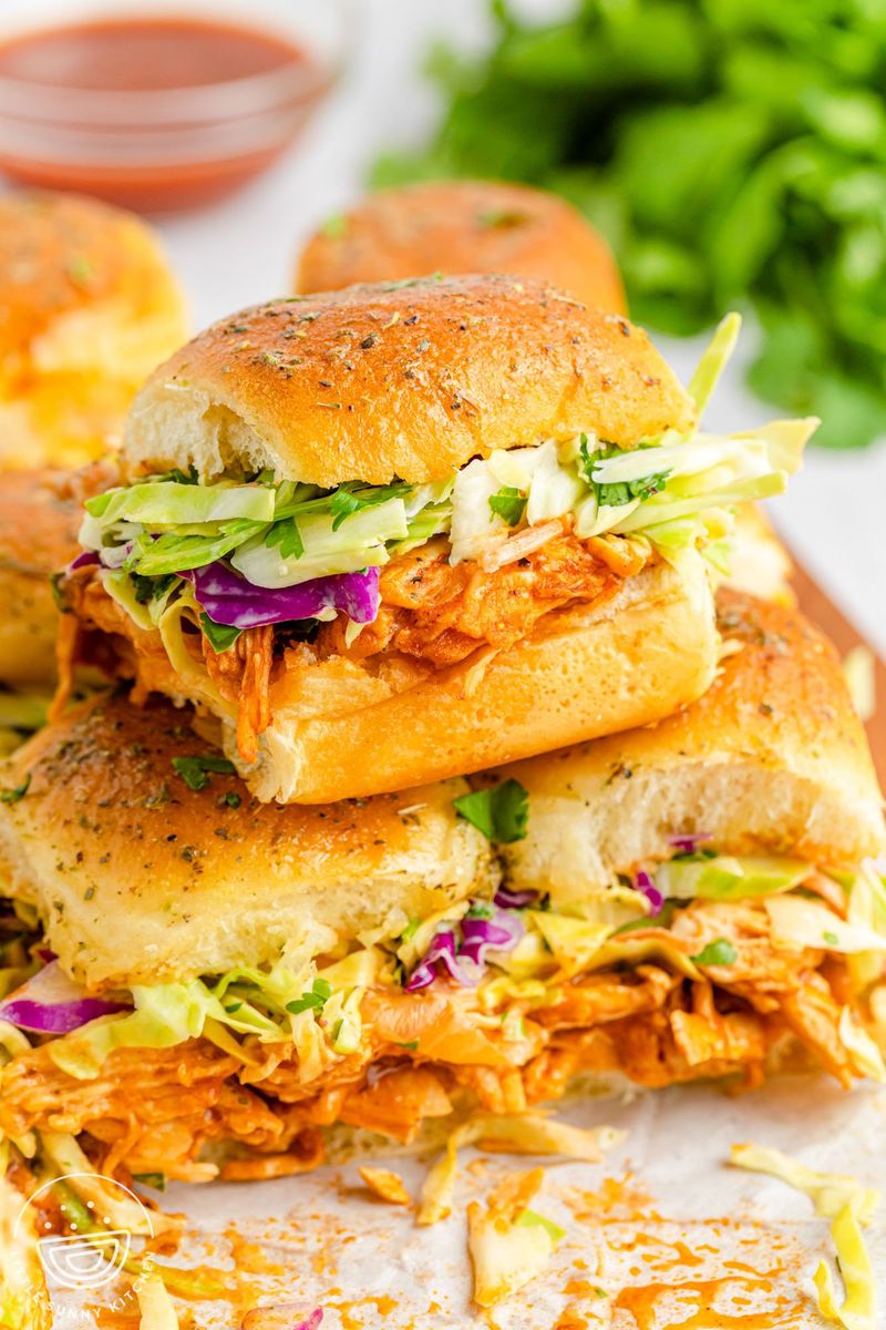 BBQ Chicken Pizza Sliders