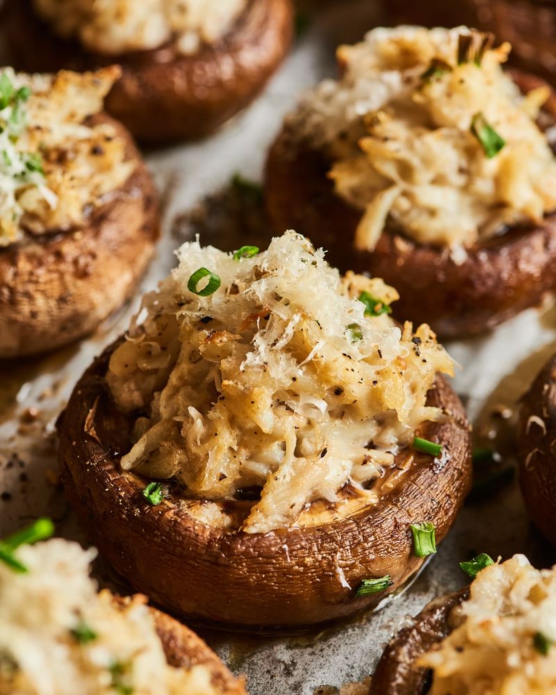 Stuffed Mushroom Caps