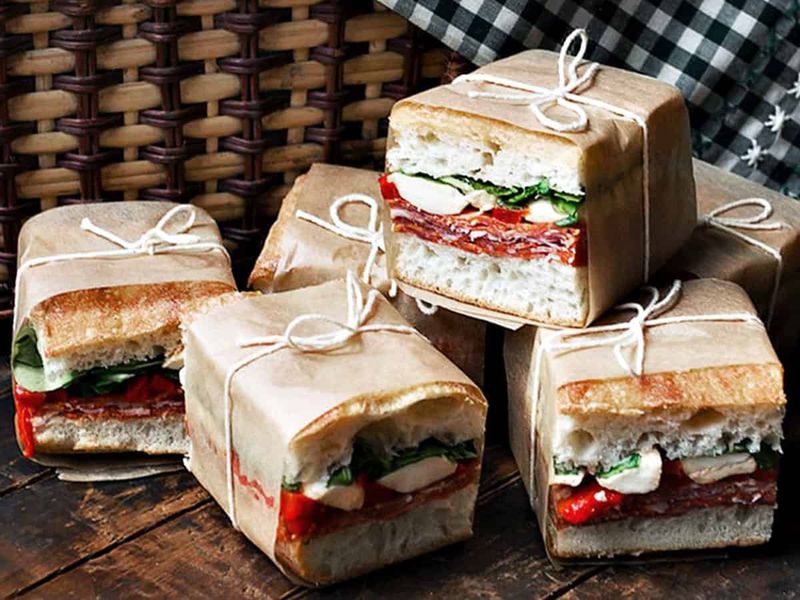 Crusty Focaccia Sandwich Loaf