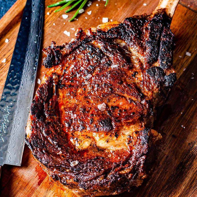 Reverse-Seared Ribeye Steaks