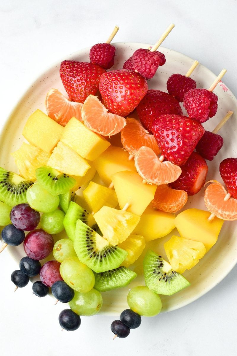 Rainbow Fruit Skewers