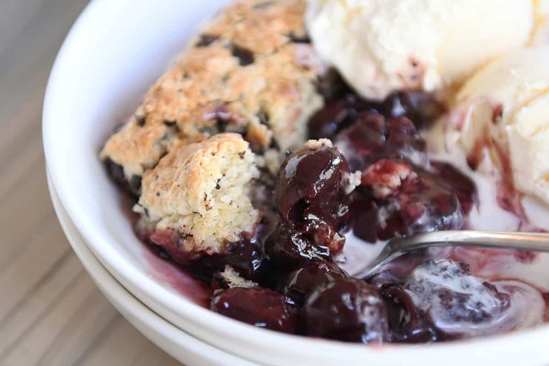 Chocolate Cherry Cobbler