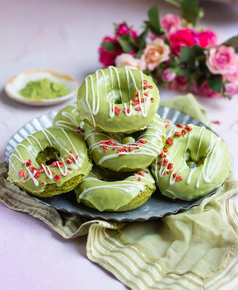 Matcha Green Tea Donuts