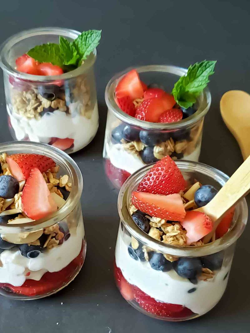 Cottage Cheese Berry Parfait