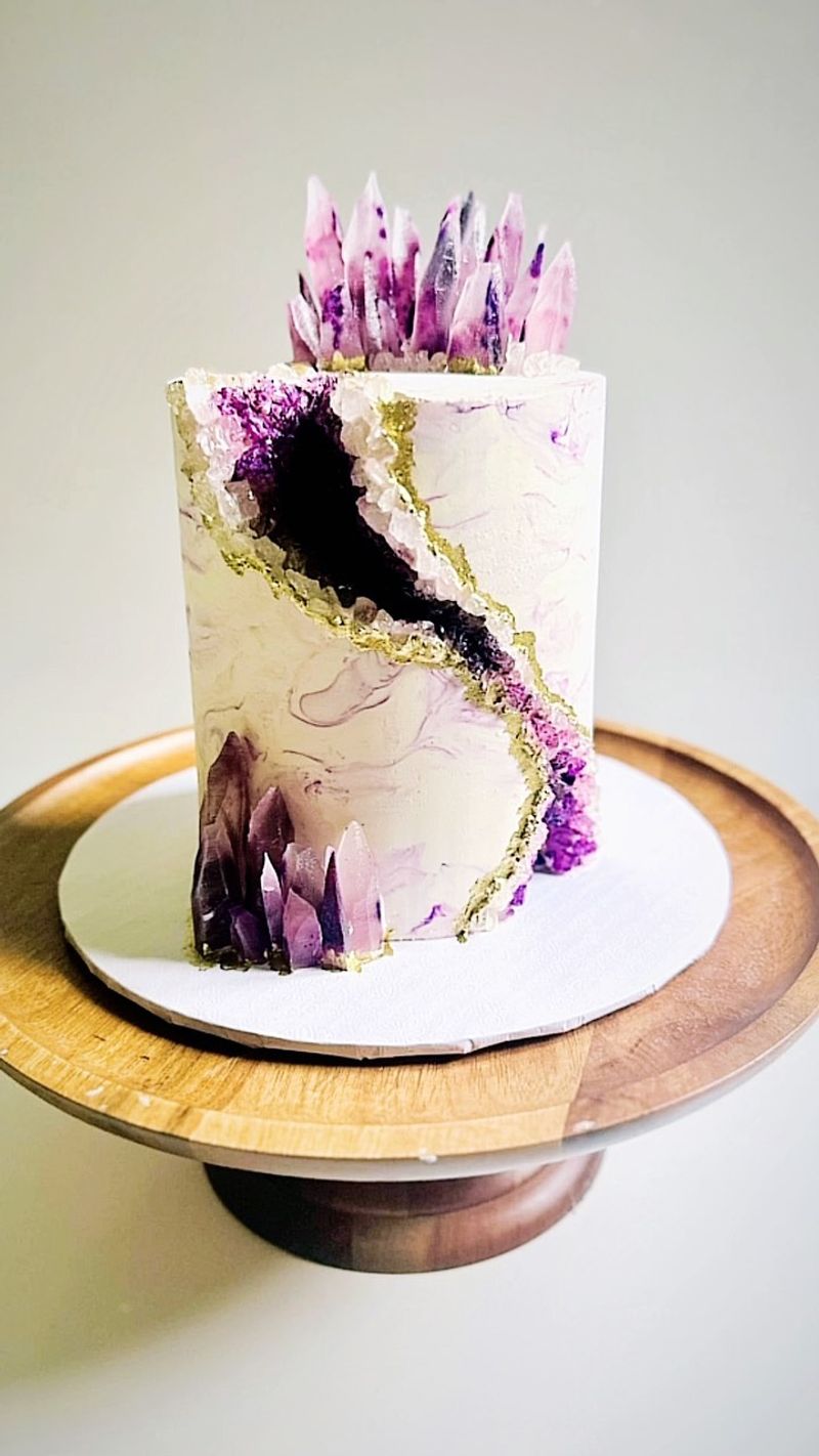 Geode Crystal 'Future Is Bright' Cake