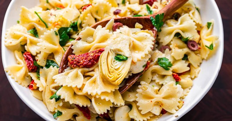 Artichoke Heart And Lemon Farfalle Fiesta