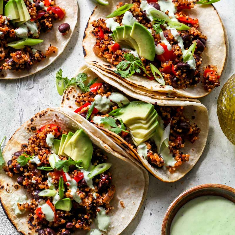 Spicy Black Bean Tacos