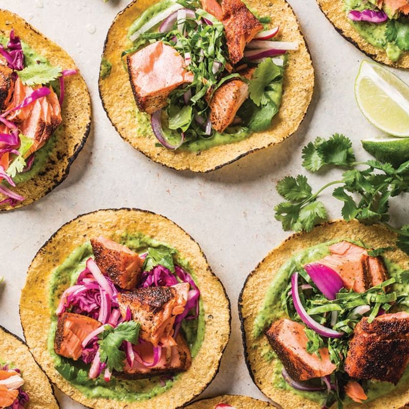 Serotonin-Boosting Salmon Tacos