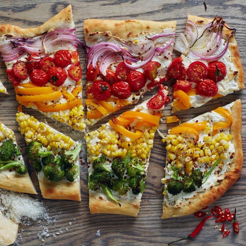 Savory Rainbow Flatbread