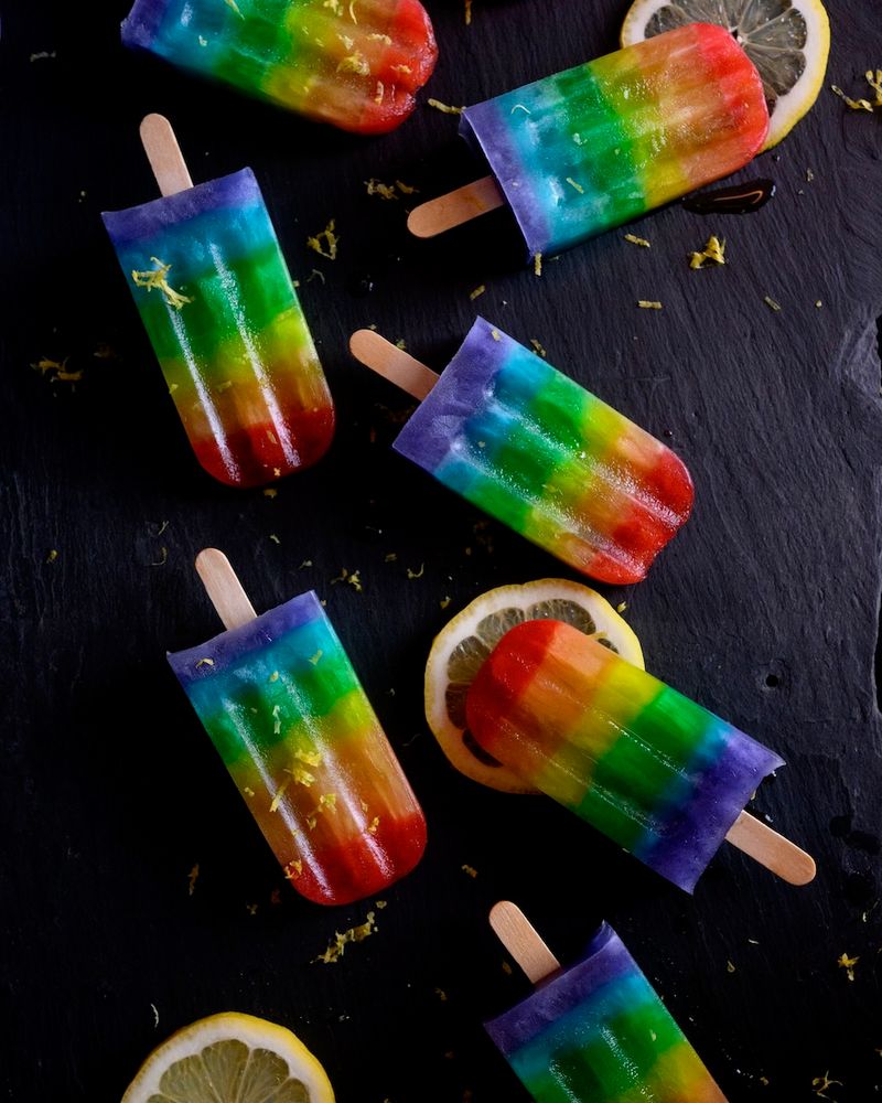 Pride Flag Popsicles