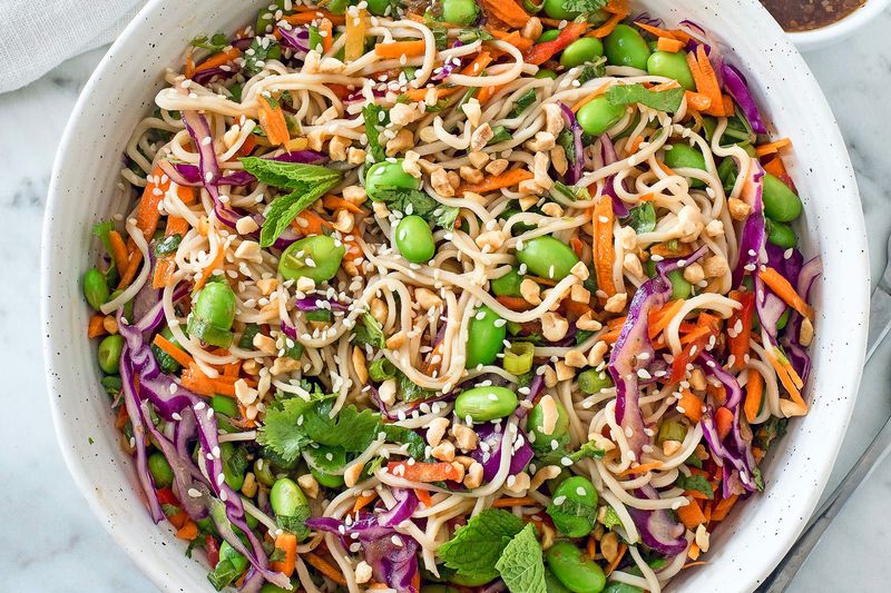 Edamame And Sesame Noodle Salad