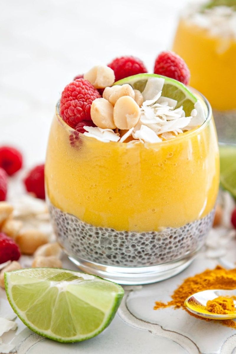 Creamy Coconut-Lime Chia Pudding Parfaits