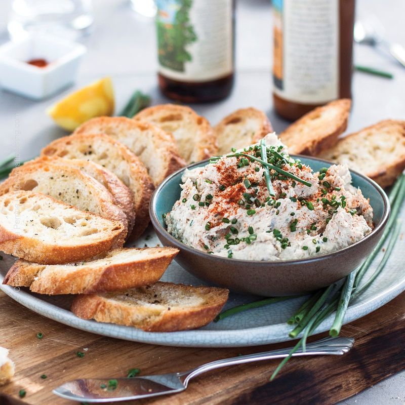 Smoked Trout Spread On Rye