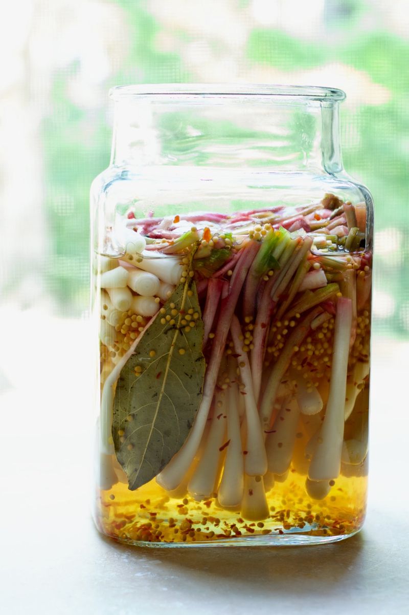 Pickled Ramps For Topping Everything