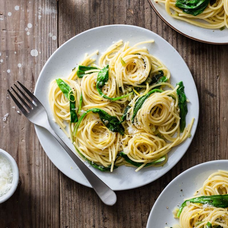 Pasta With Ramps And Parmesan