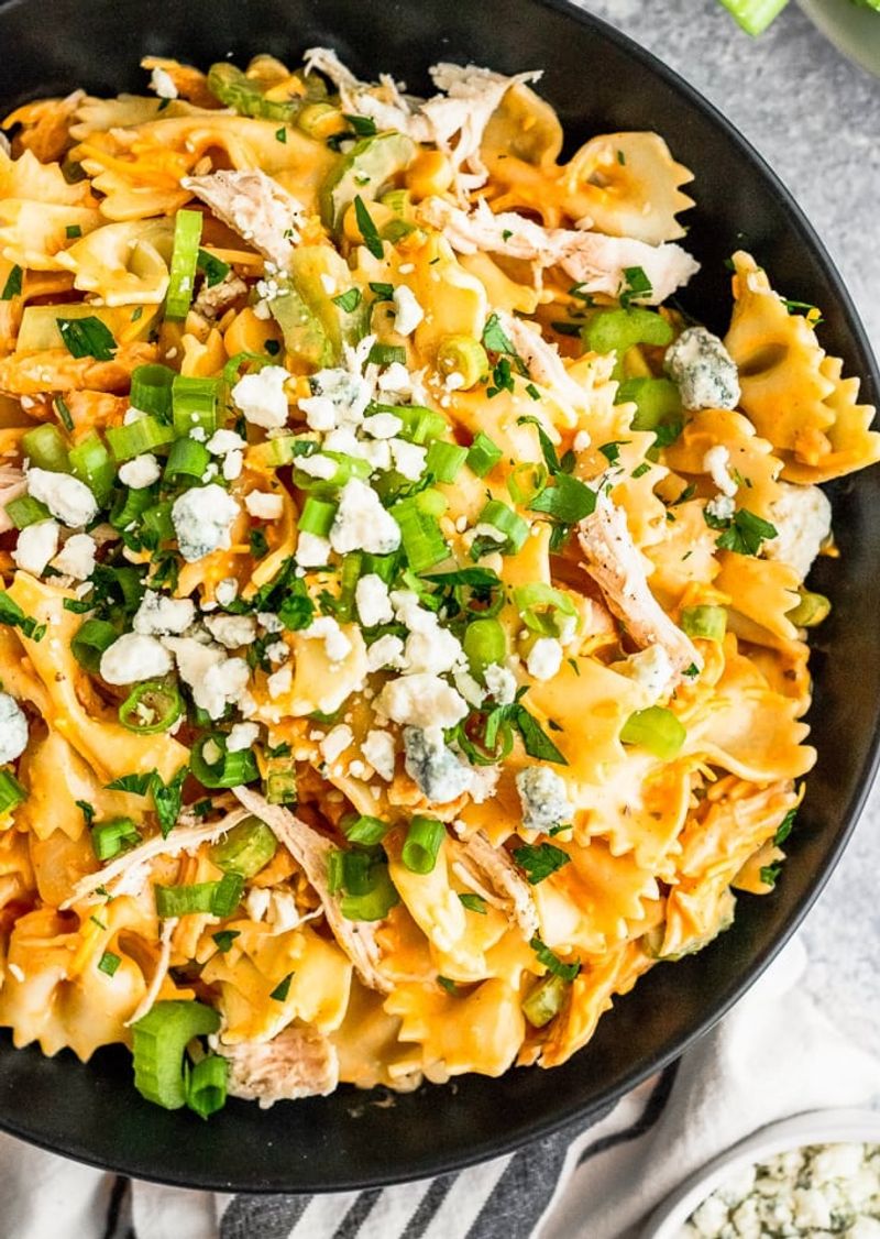 Spicy Buffalo Chicken Pasta Bowl