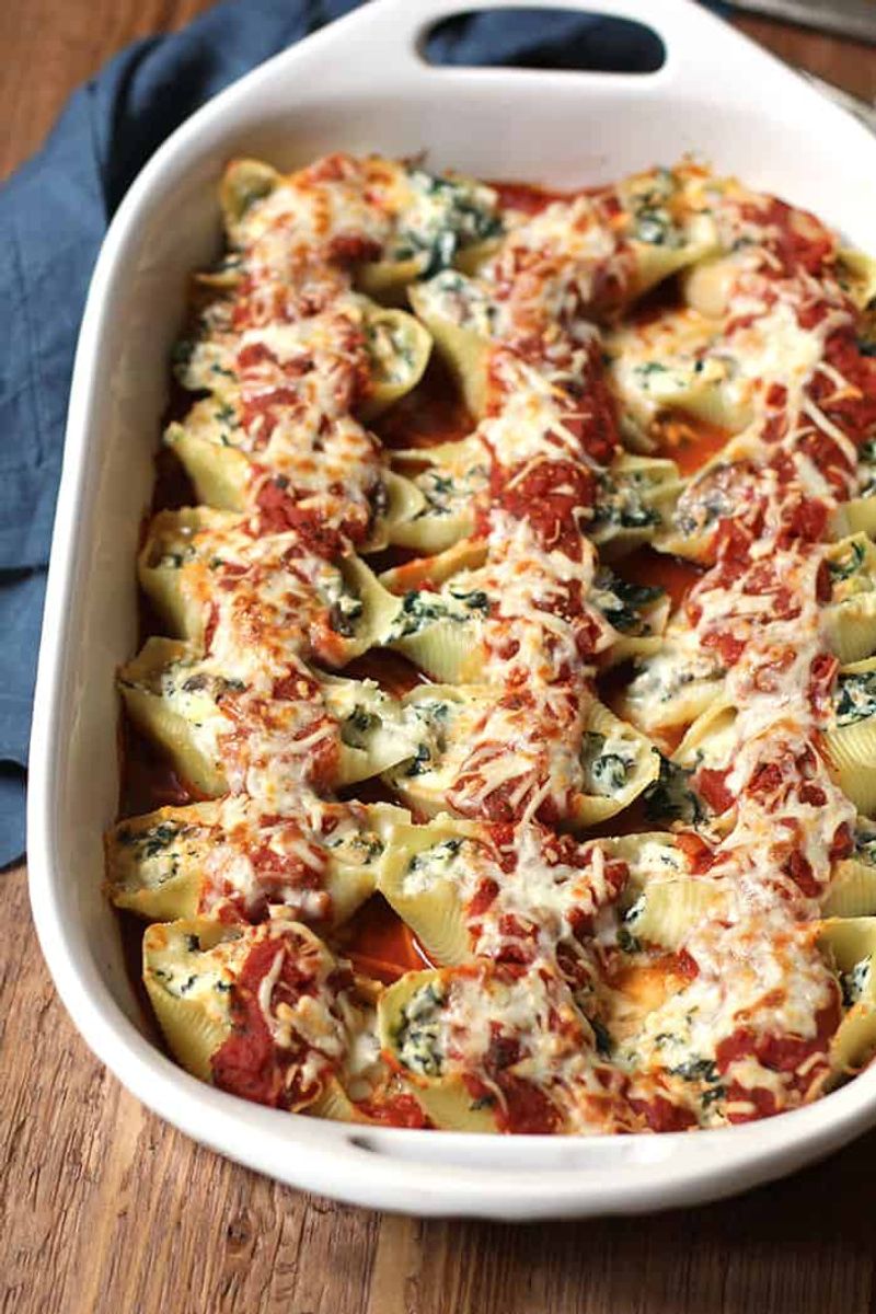 Turkey And Spinach Stuffed Shells