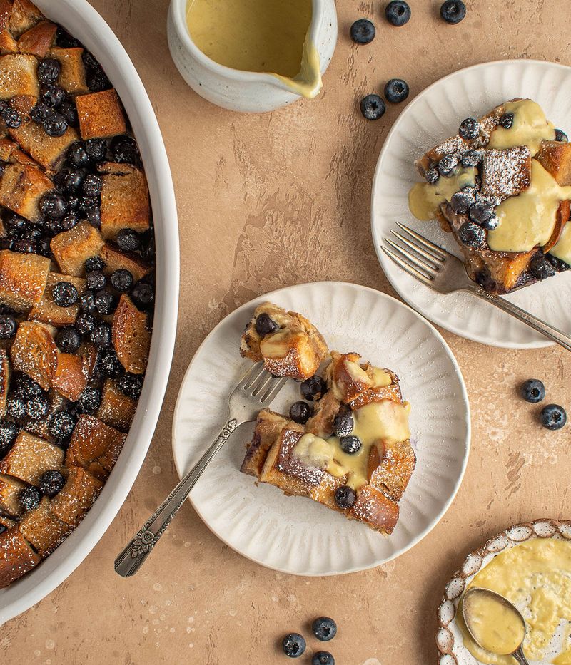 Lavender Bread Pudding
