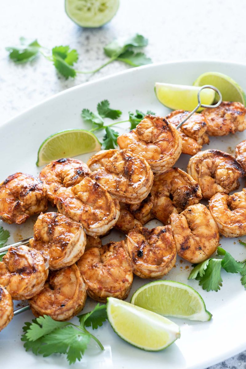 Coconut Lime Shrimp Skewers