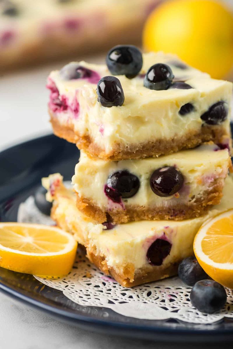 Blueberry Lemon Cheesecake Bars