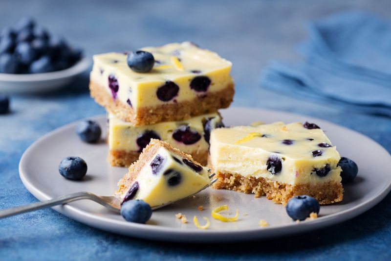 Blueberry Lemon Cheesecake Bars