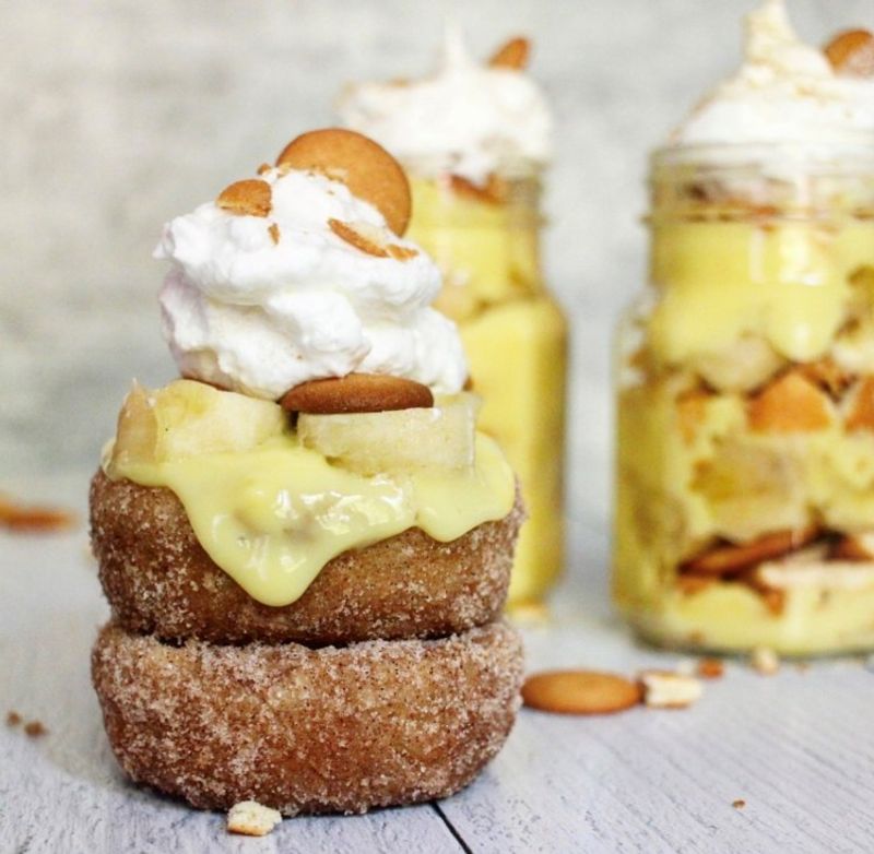 Banana Pudding Donuts