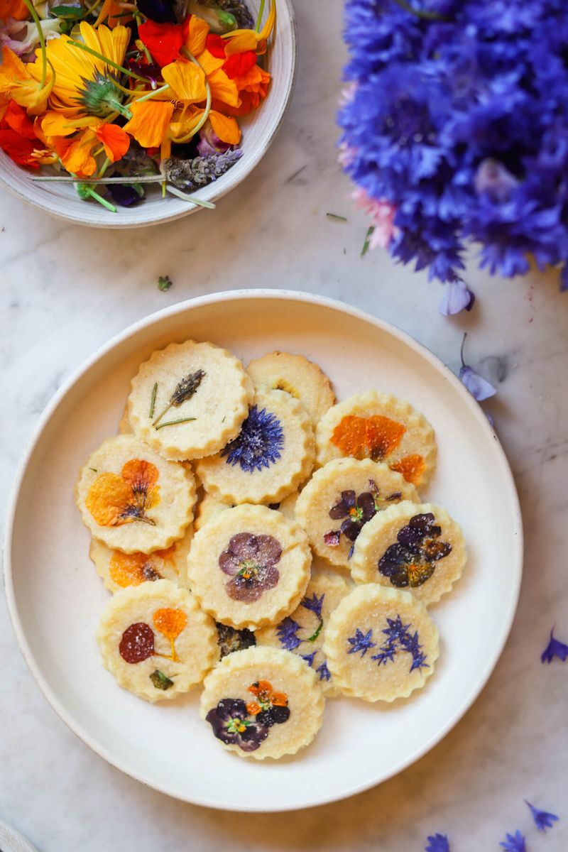 Edible Flower Desserts