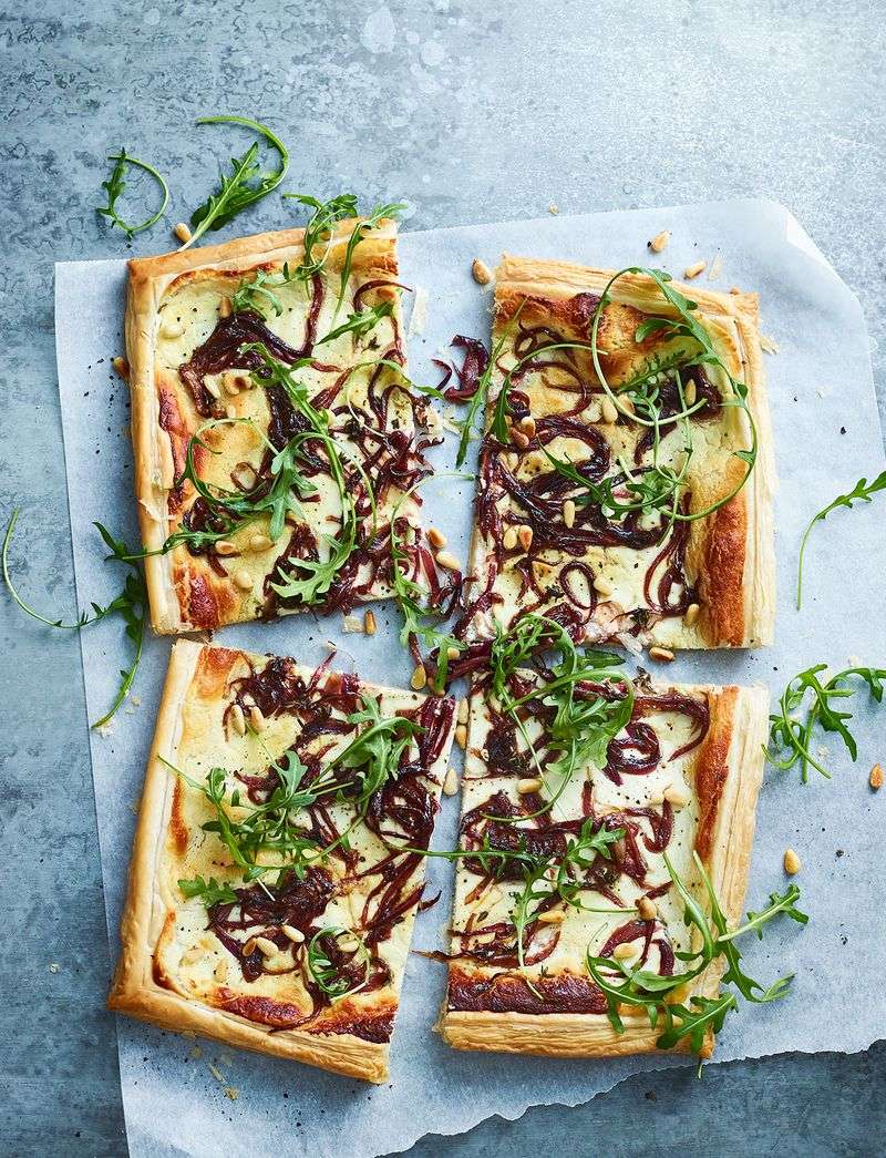Red Onion & Goat Cheese Tart