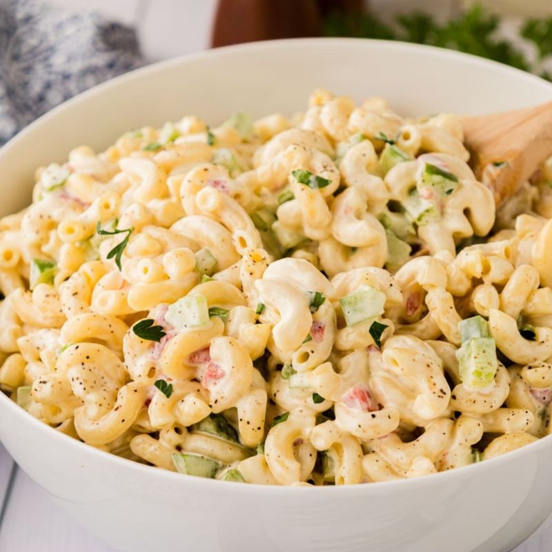 Macaroni Salad With A Creamy Tangy Kick