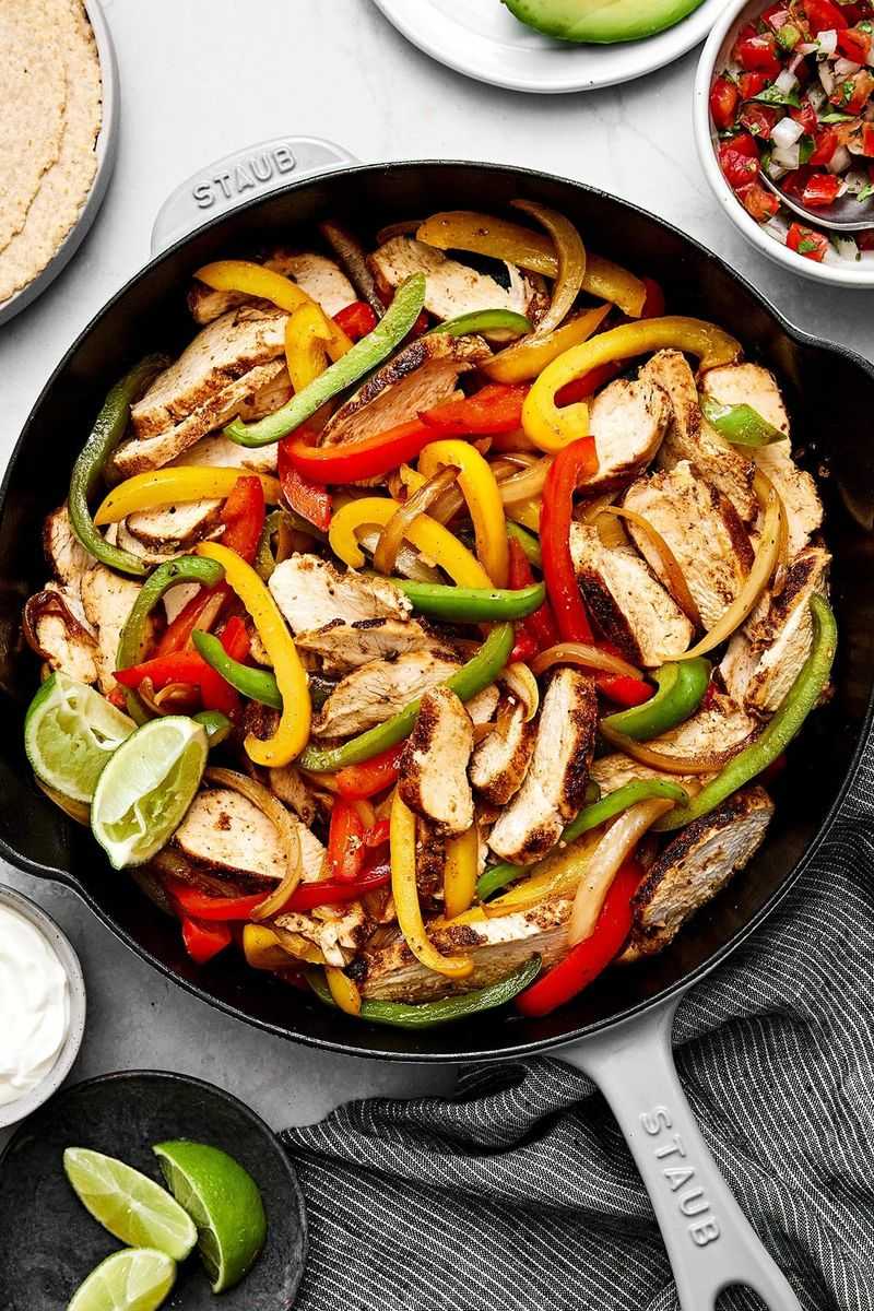 Dry Chicken Fajitas Without Marinade