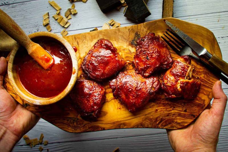 BBQ Chicken Thighs With Homemade Sauce