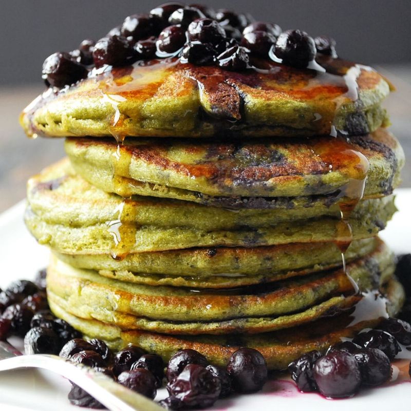 Crispy Matcha Pancakes