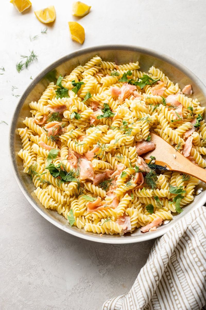 Sorrel And Smoked Salmon Rotini