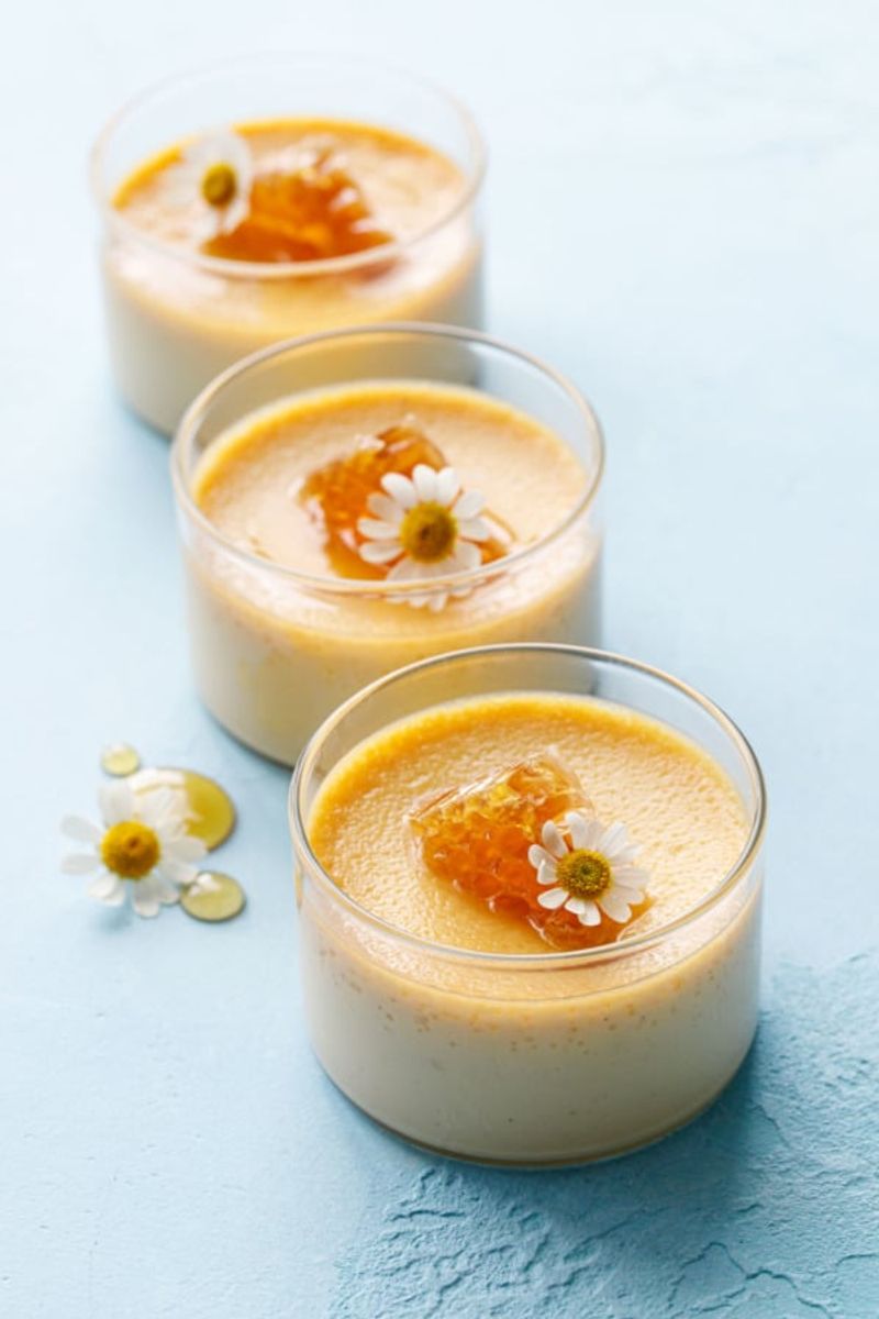 Honey Chamomile Panna Cotta