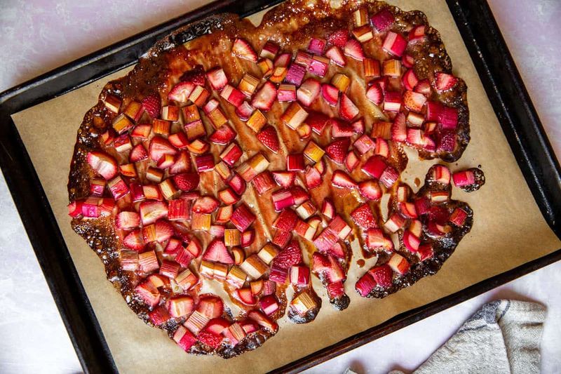 Roasted Rhubarb With Honey