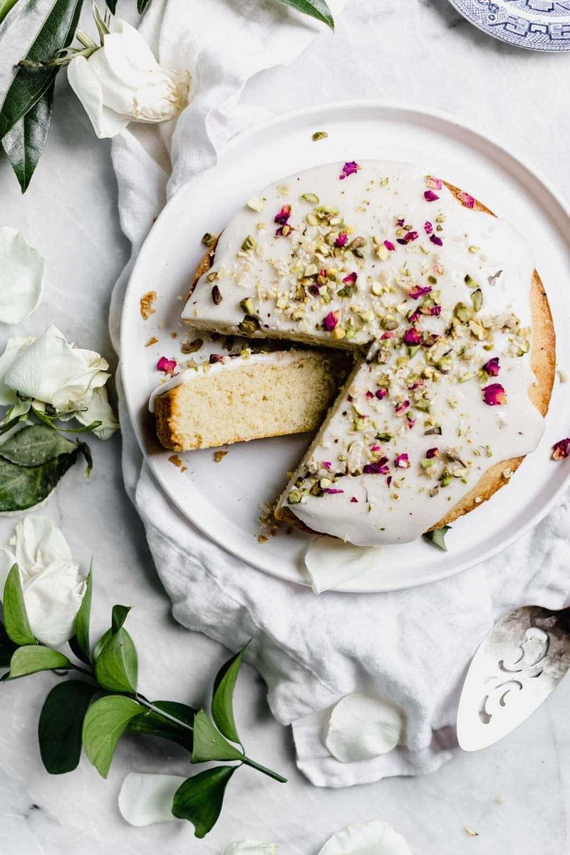 Pistachio Rose Water Cake