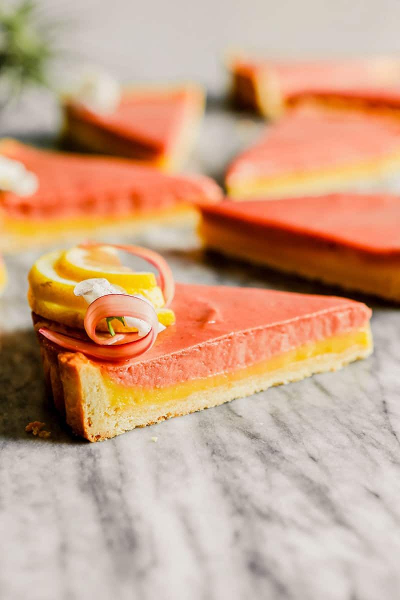 Rhubarb Tart With Lemon