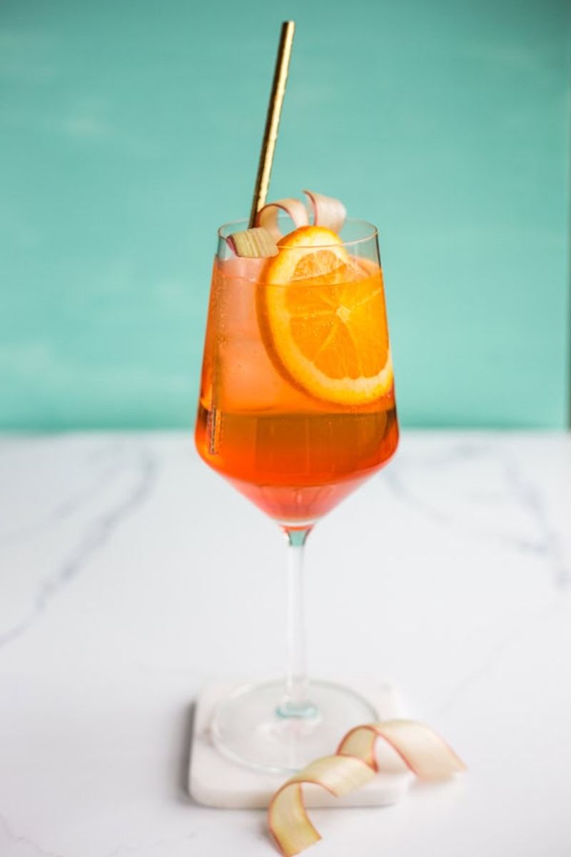 Sparkling Rhubarb Spritz