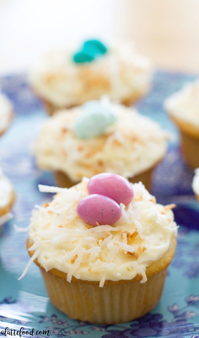 Coconut Nest Cupcakes