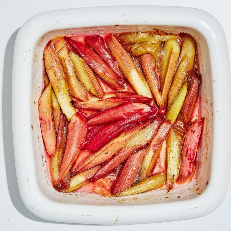 Roasted Rhubarb With Honey