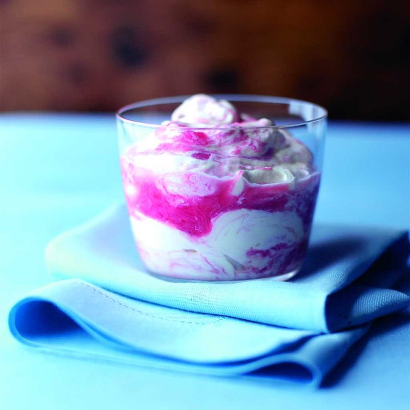 Rhubarb-Raspberry Fool
