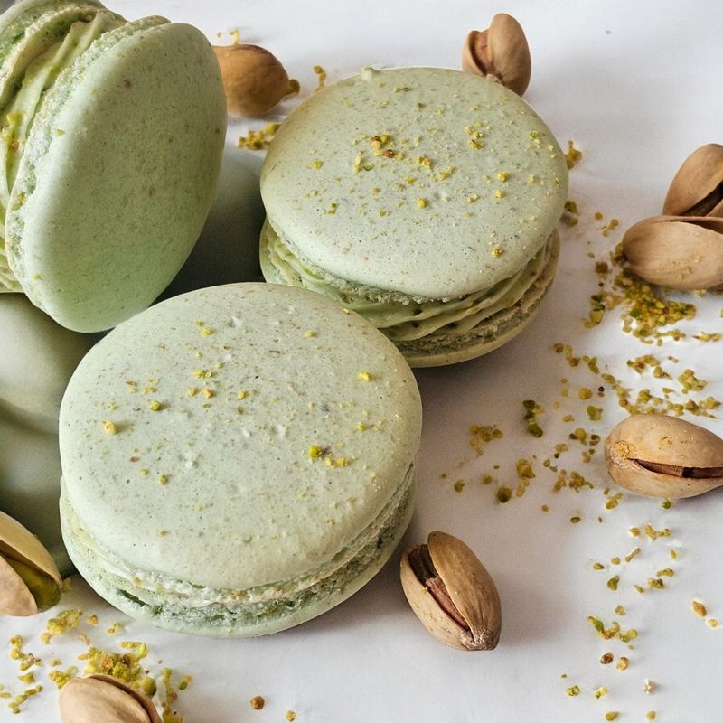 Pistachio Rose Crescents