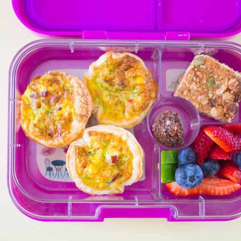 Mini Quiches With Carrot Coins