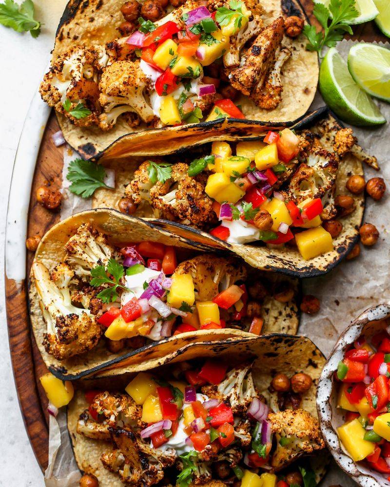 Coconut Lime Cauliflower Tacos