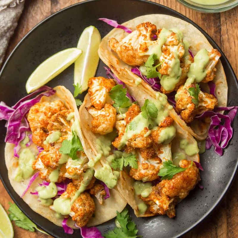 Spicy Cauliflower Tacos