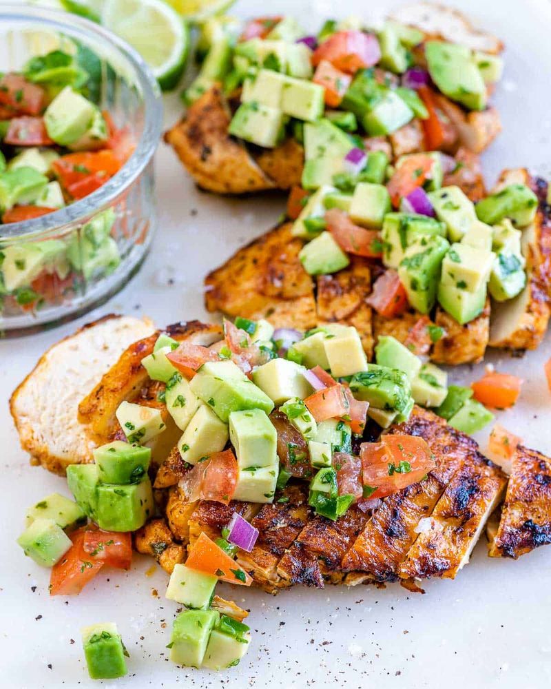 Grilled Chicken With Citrus Avocado Salsa
